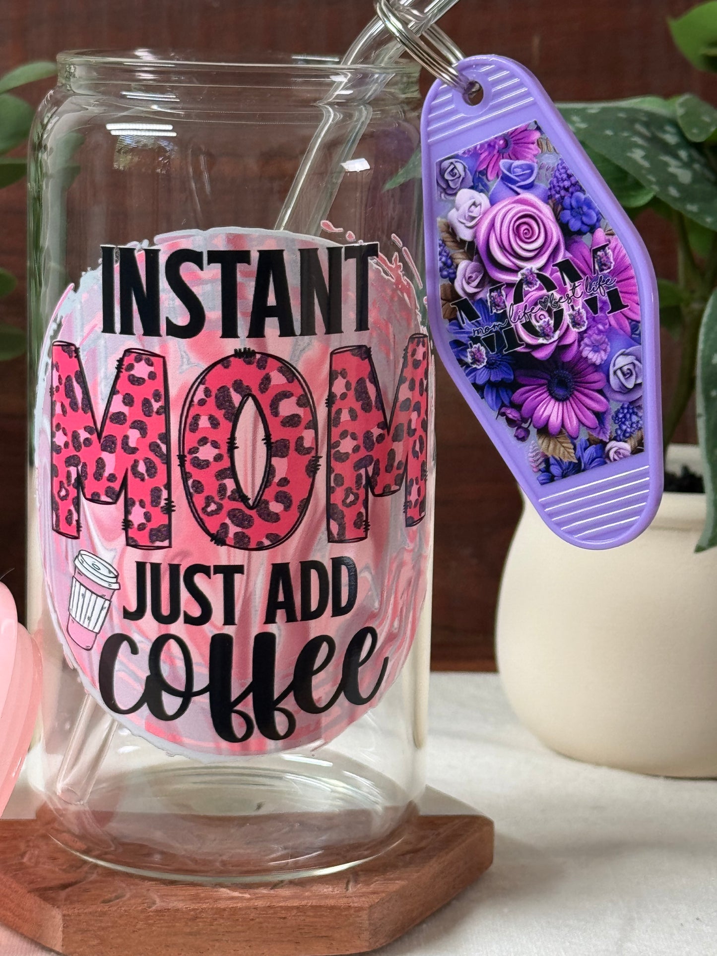 Mom Coffee Cup and Key Chain