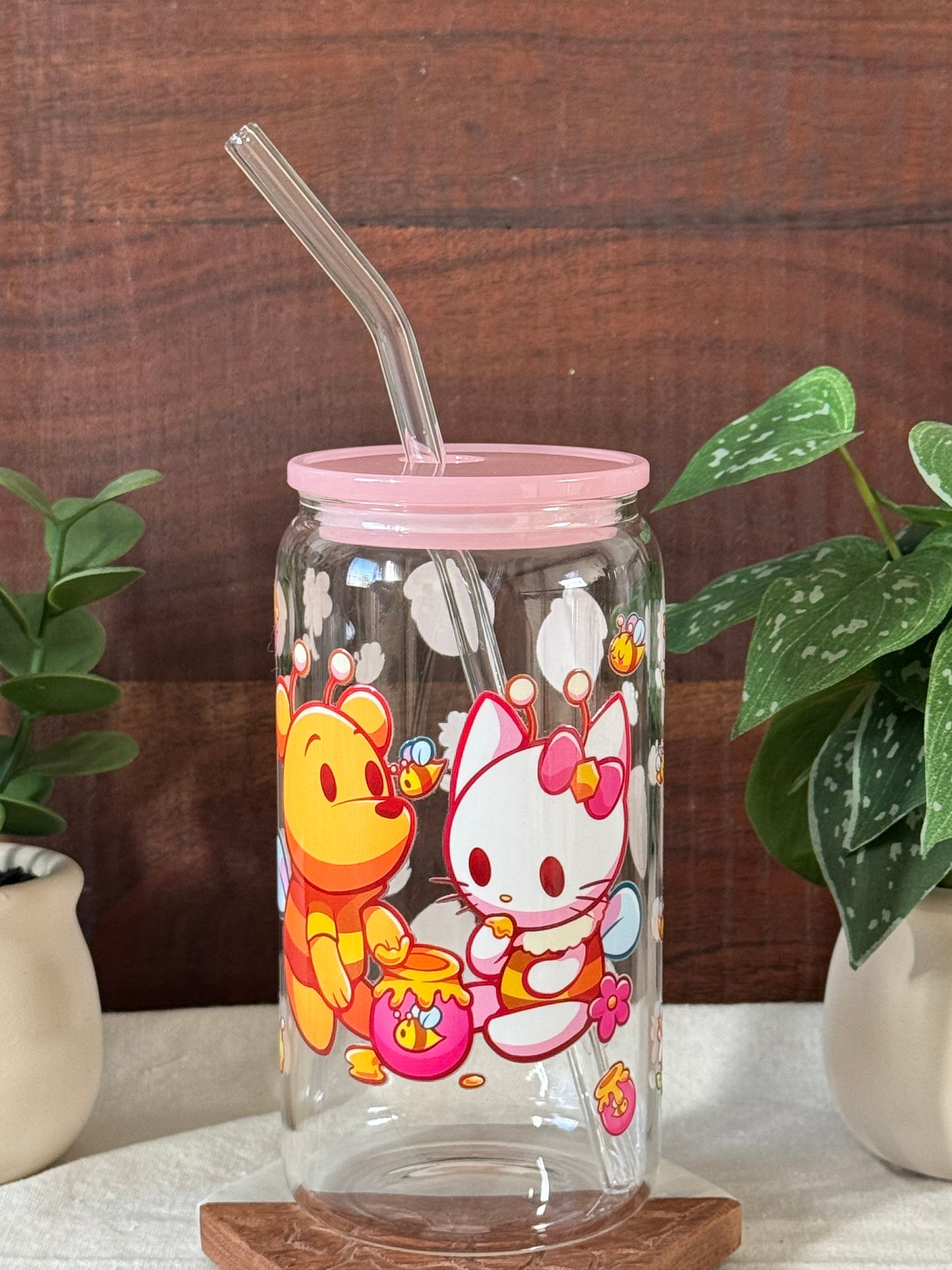 Winnie the Pooh and Hello Kitty