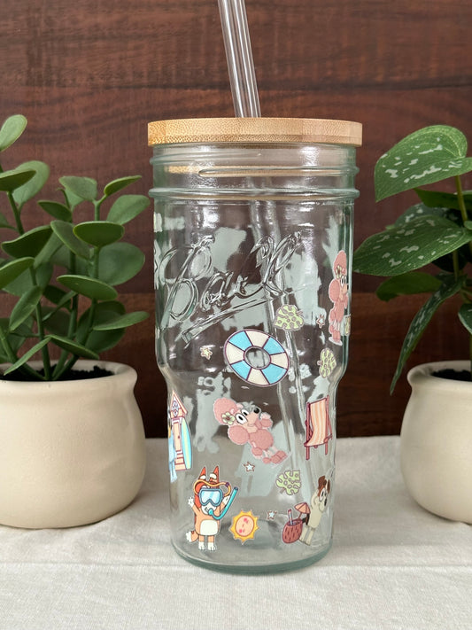 Bluey Ball Mason Jar