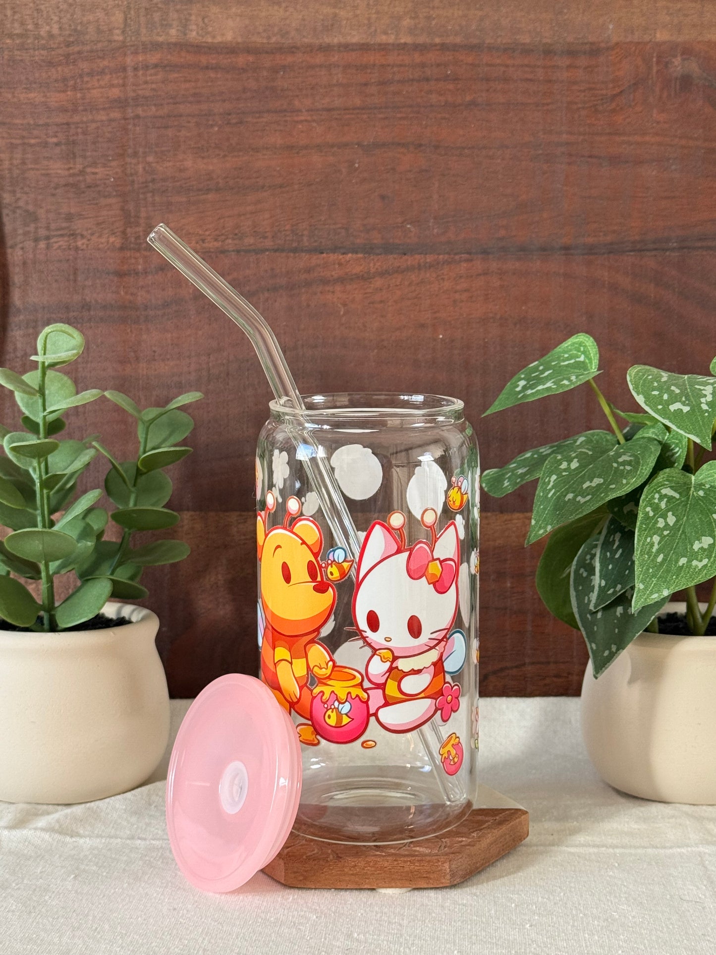 Winnie the Pooh and Hello Kitty