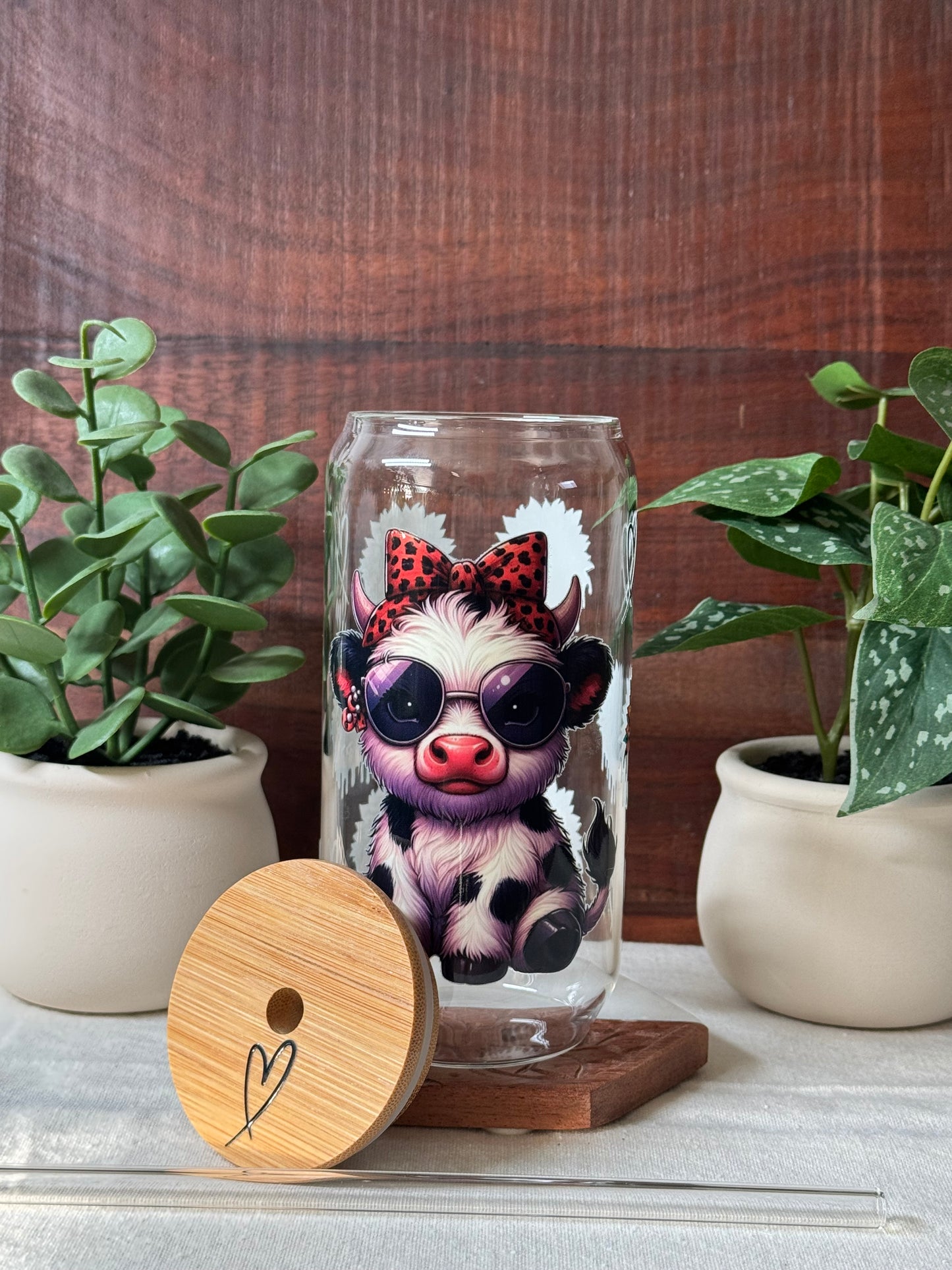 Cute Cow with Sunglasses