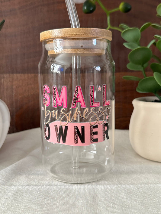 Small Business Owner Libbey Cup, Shop Local, Small Business Owner Gift, Entrepreneur Gift, Small Business Owner Gift, Business Coffee Cup,