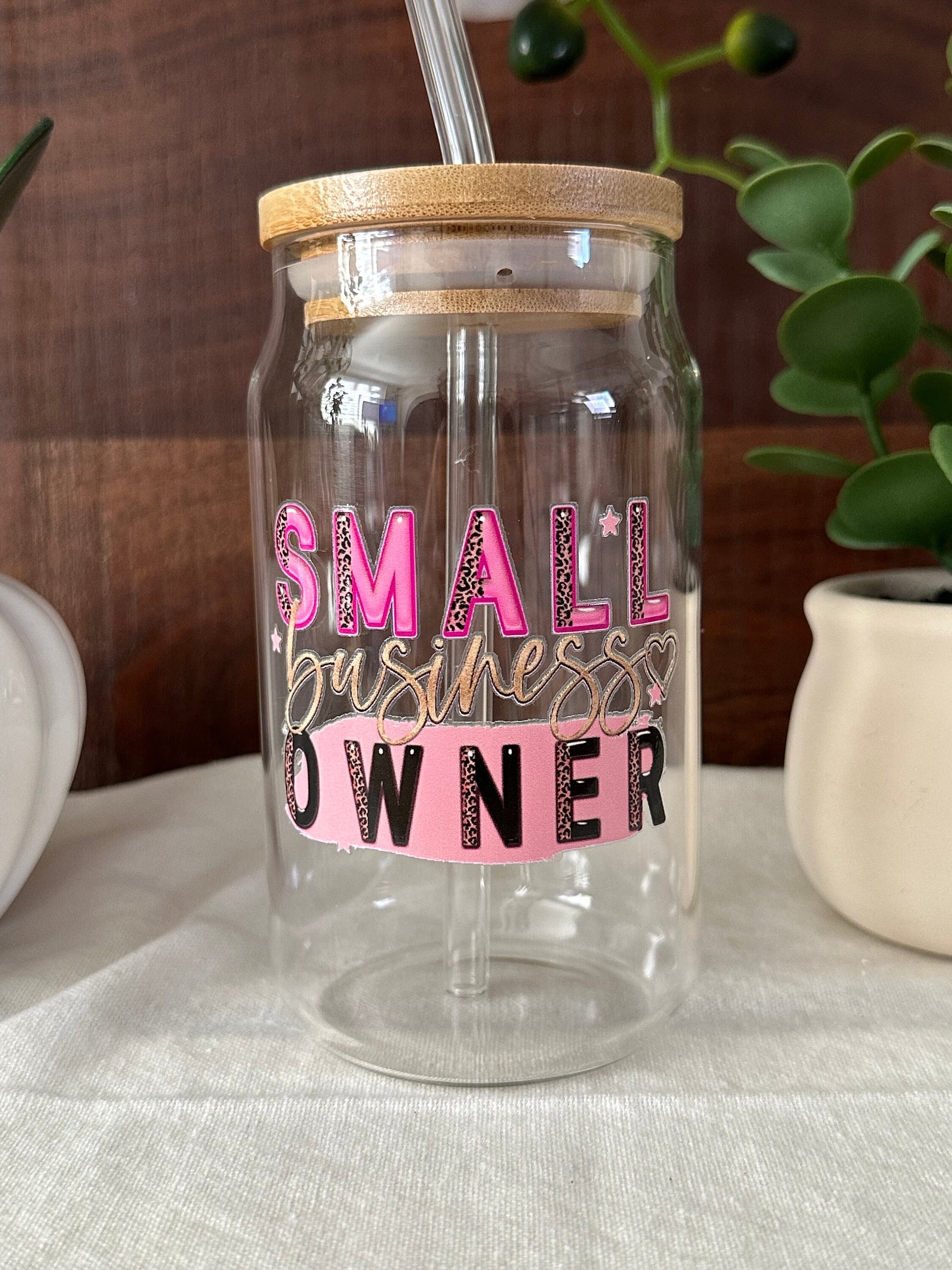 Small Business Owner Libbey Cup, Shop Local, Small Business Owner Gift, Entrepreneur Gift, Small Business Owner Gift, Business Coffee Cup,