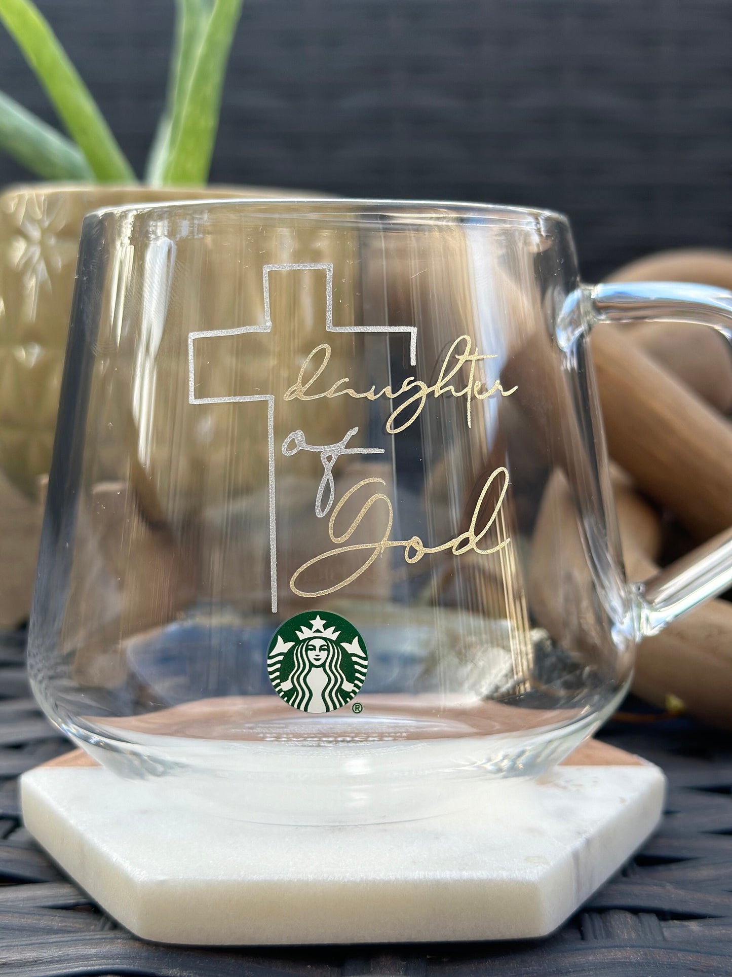 Bible Verse Tea Mug, Religious Iced Coffee Cup, Christian Gifts, Bible Affirmations, Scripture Verse Glass Cup, Gift for her,Faith,Starbucks